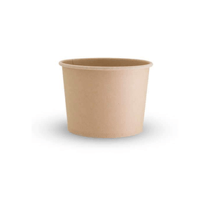 16oz Paper Food Container - PLA lining 115x93x80mm - 50/SLV